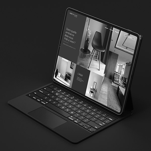 Site web prêt à vivre sur iPad