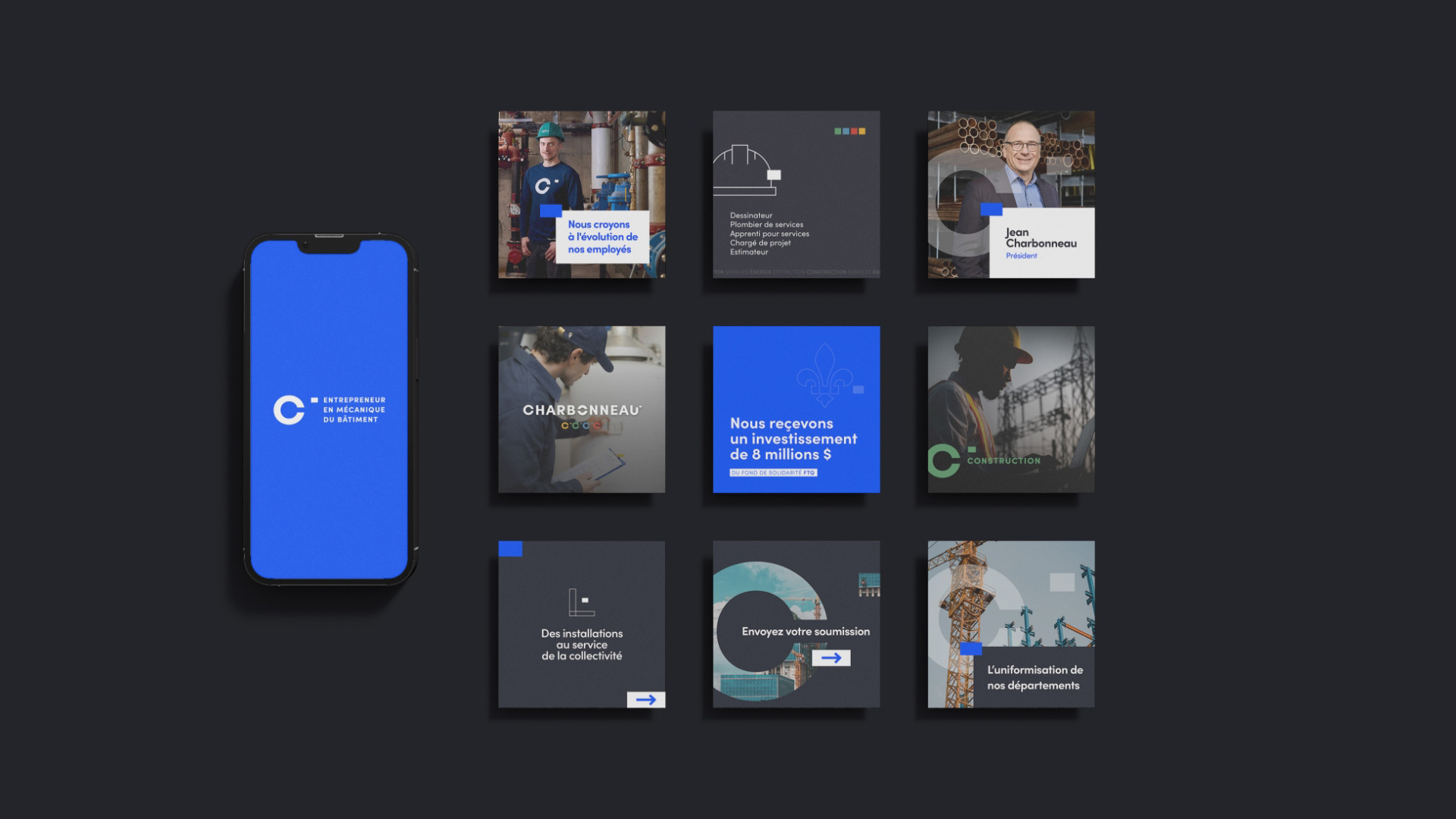 Branding social media mockup