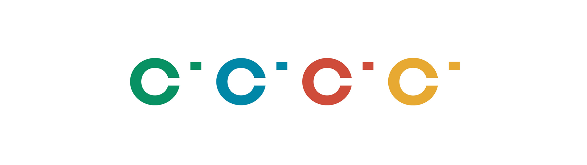 Logo Charbonneau vert, bleu, rouge et jaunne