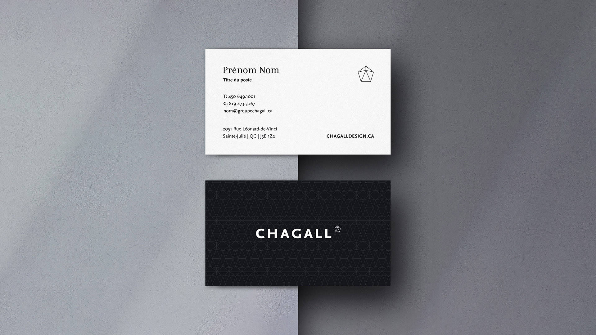 Mockup carte d'affaire Chagall