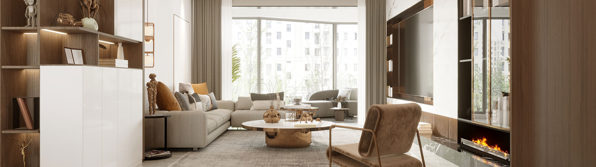 Salon design d'intérieur