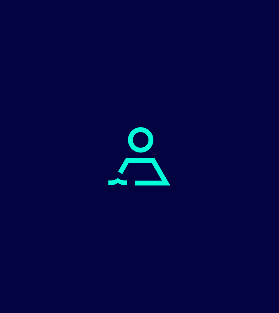 Pictogramme corporatif bleu et turquoise