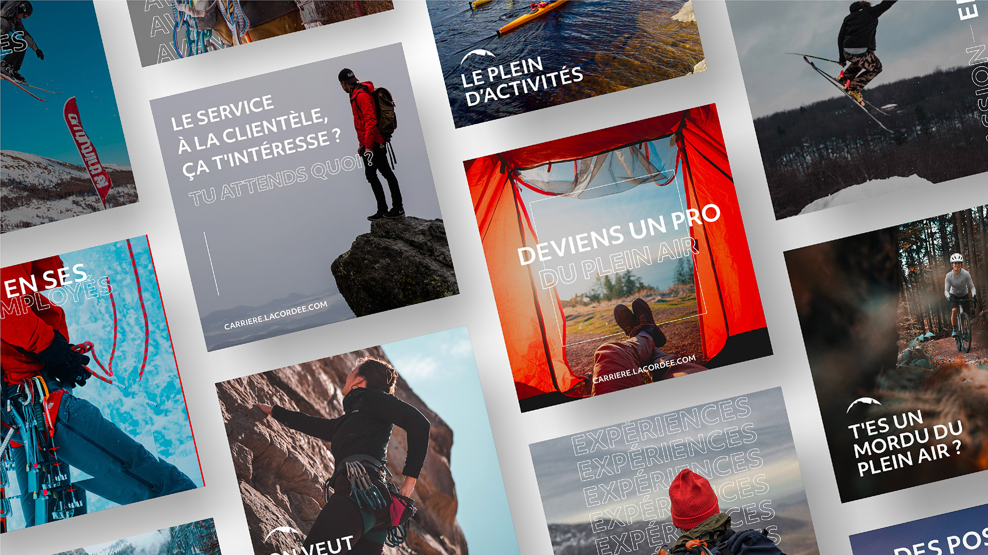 Gallerie de publications web La cordée
