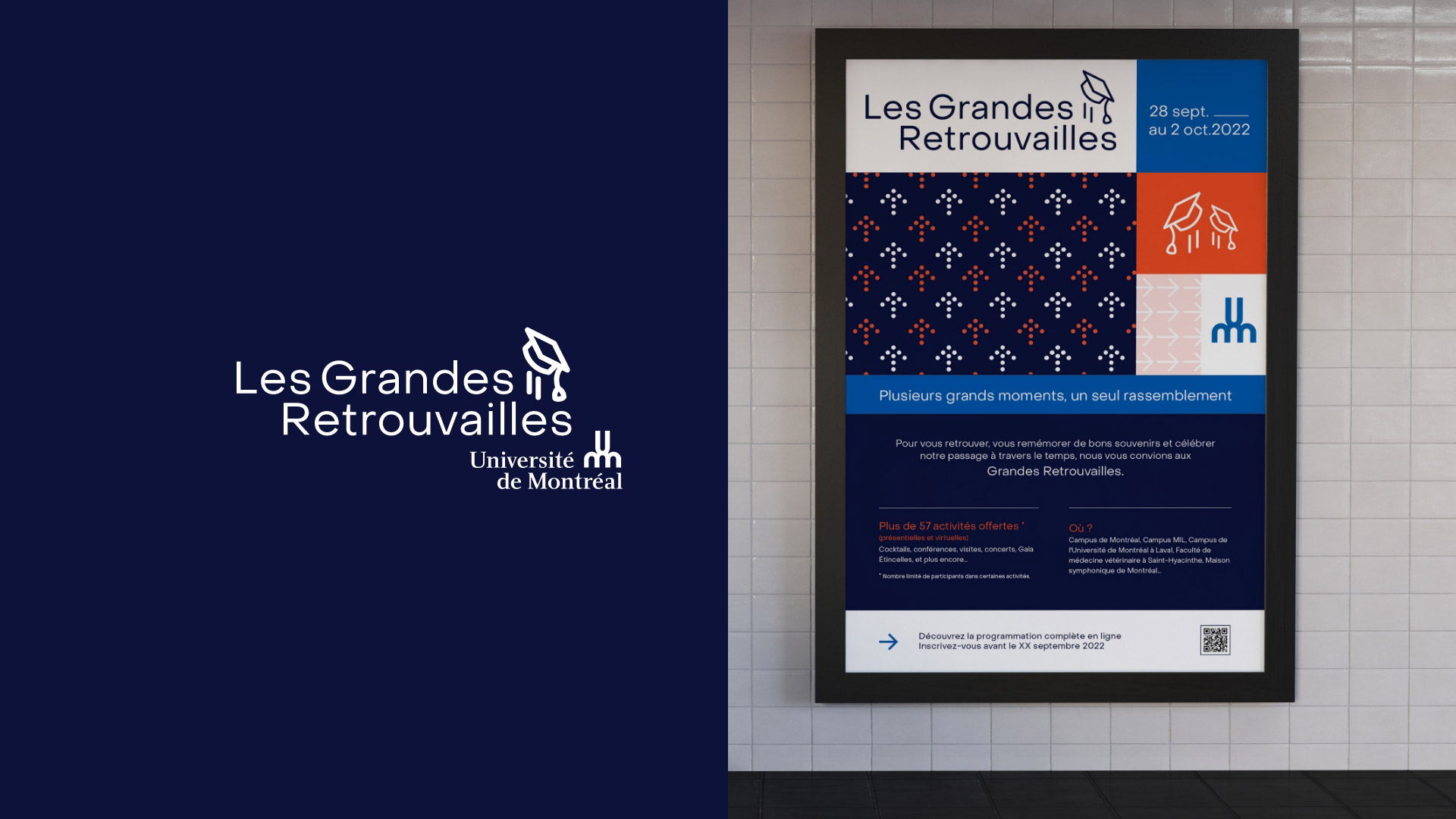 Affichage publicitaire dans le metro pour les grandes retrouvailles de l'Udm