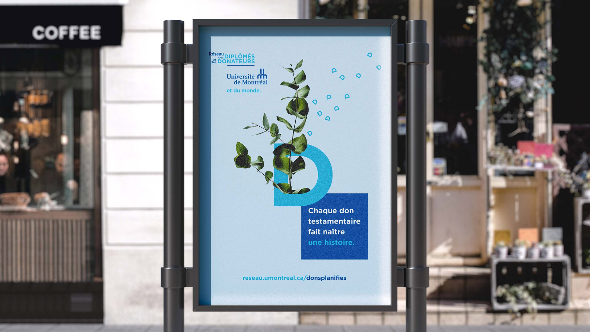 Affichage publicitaire extérieur pour l'université de montréal